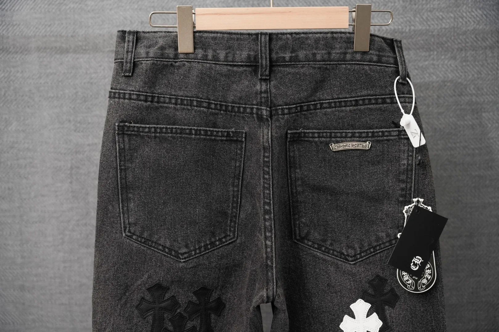 ：S 032 & Chrome Hearts Black White Same Style ：Black Size：28 30 32 34 （S-XL)